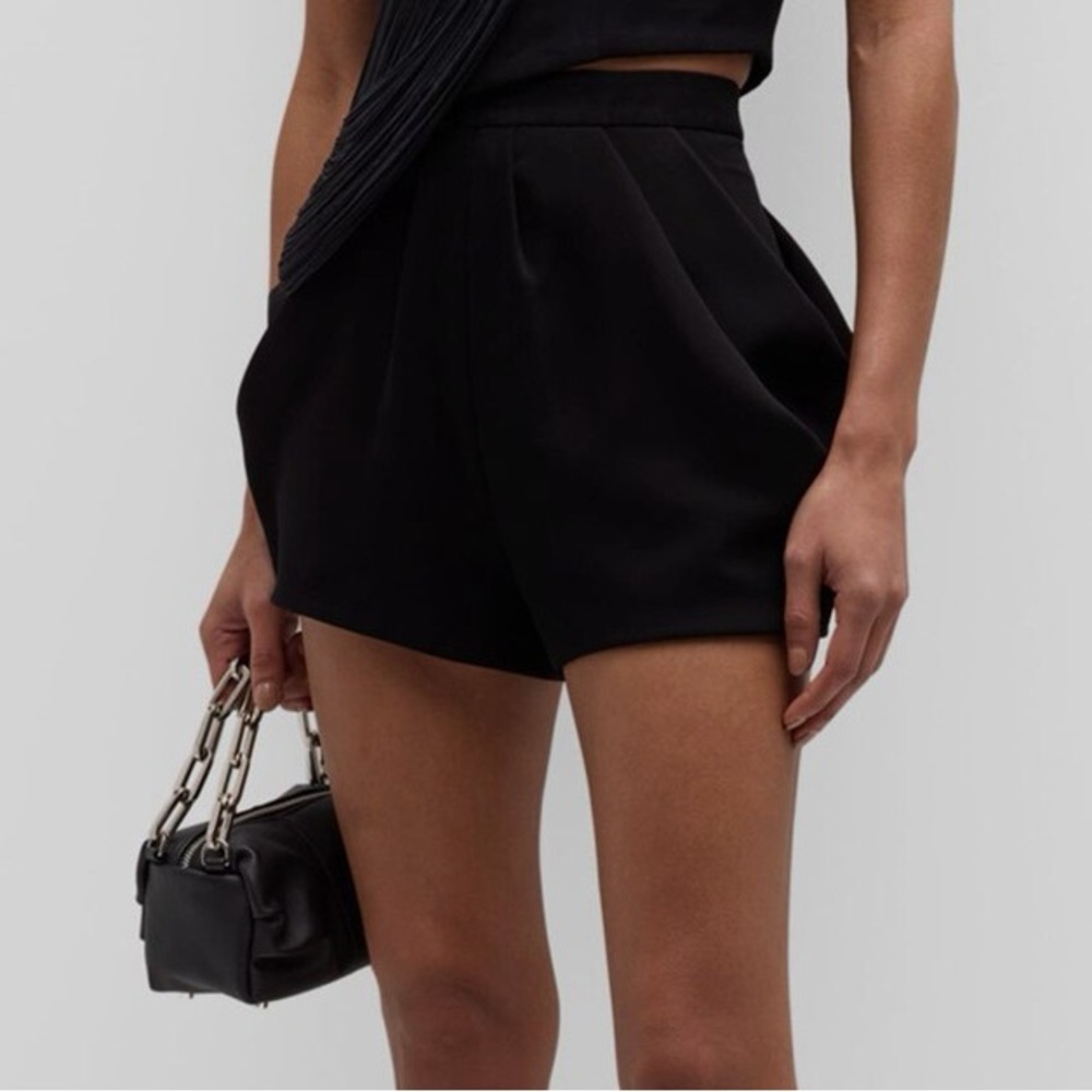 Gaurav Gupta High Rise Draped Crepe Shorts Size 8 NWT